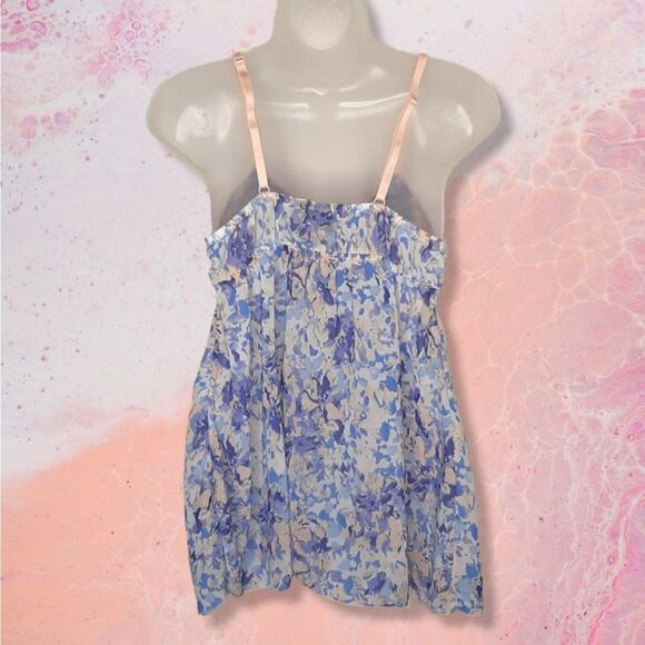 Passion Forever Pastel Floral Babydoll sz L - Picture 4 of 6